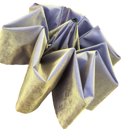 Folding Lavender/ Yellow Iridescent Umbrella | Automatic Opening | 12 Inches long When Folded