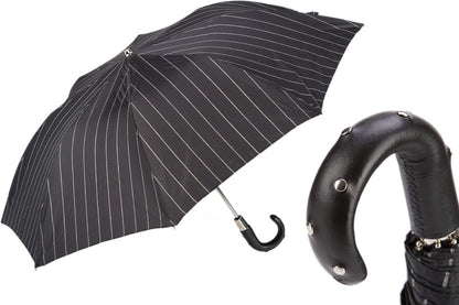 Studs Leather Handle Umbrella | Pasotti Collection | Handmade Italian | Free Shipping