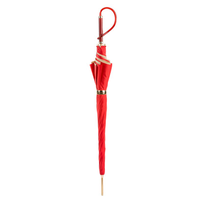 Pasotti Red Dahlia Umbrella | Double Canopy | Italian Handmade | Free Shipping