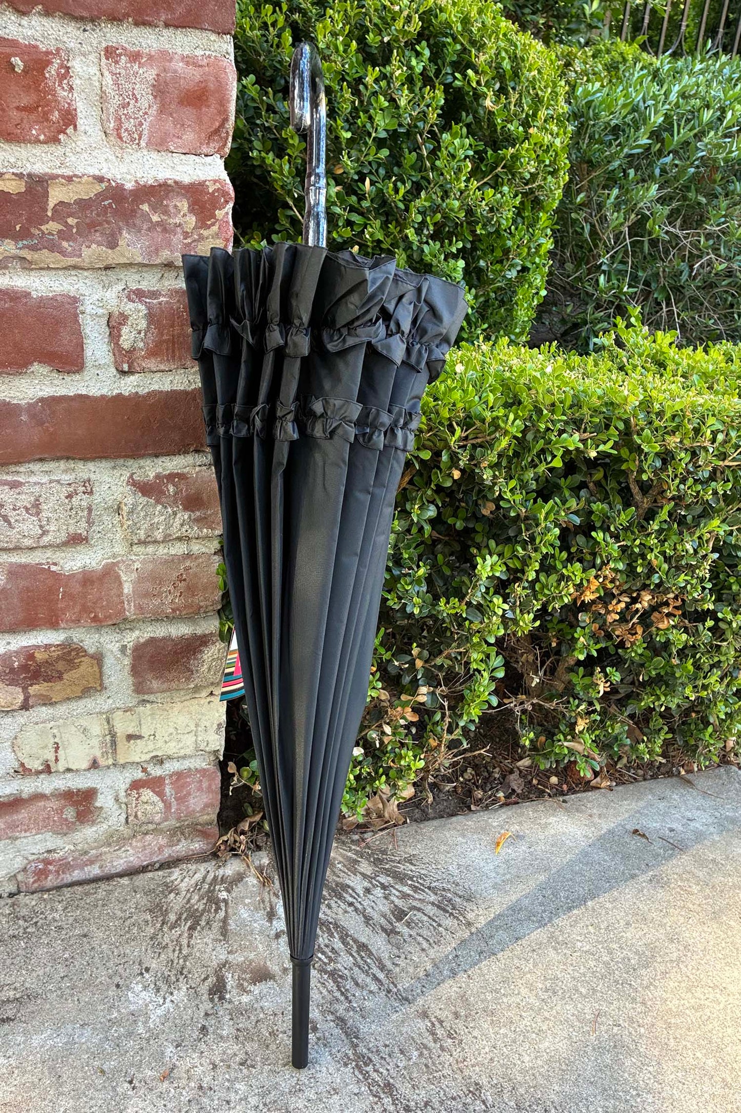 Margaux Black Pagoda Umbrella | Metal Frame | Rain and Sun Protection