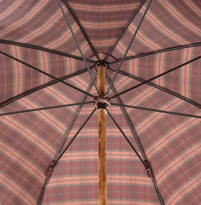Bespoke Solid Stick Umbrella | Italian Plaid Canopy | Free Shipping