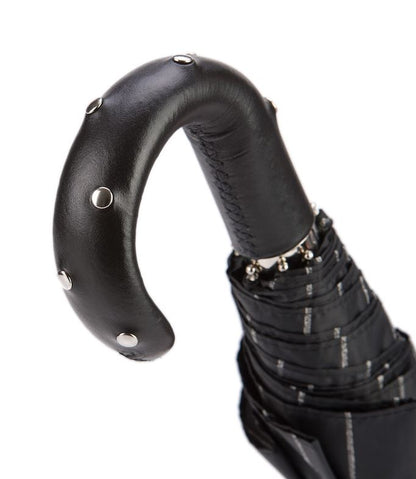 Studs Leather Handle Umbrella | Pasotti Collection | Handmade Italian | Free Shipping