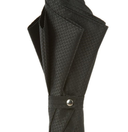 Silver Lion Umbrella | Black Italian Houndstooth Fabric | Free Shipping