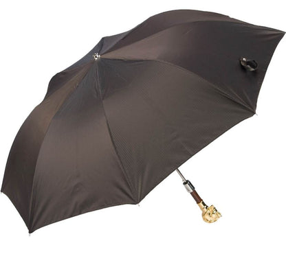 Golden Horse Compact Umbrella | Pasotti Handmade Italian | Free Shipping