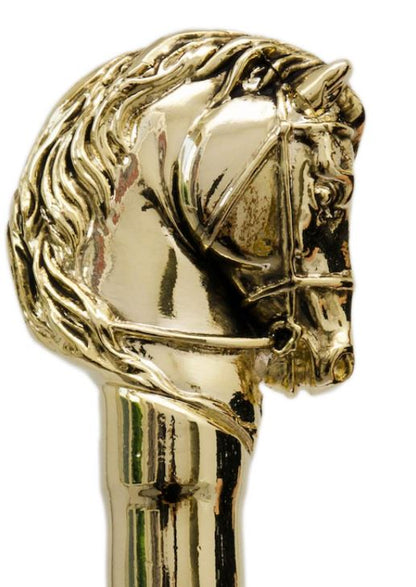 Golden Horse Compact Umbrella | Pasotti Handmade Italian | Free Shipping