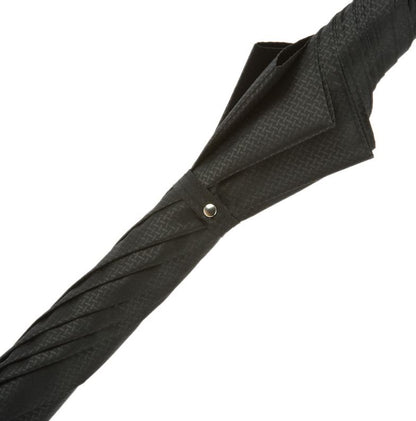 Silver Lion Umbrella | Black Italian Houndstooth Fabric | Free Shipping