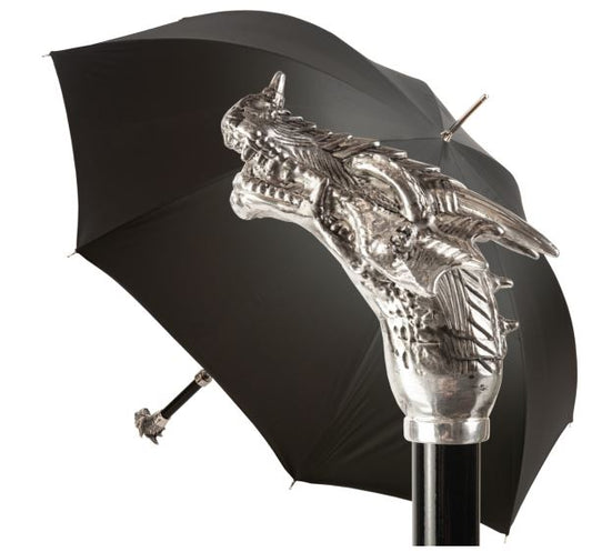 Silver Dragon Umbrella  | Brass Handle | Free Shipping