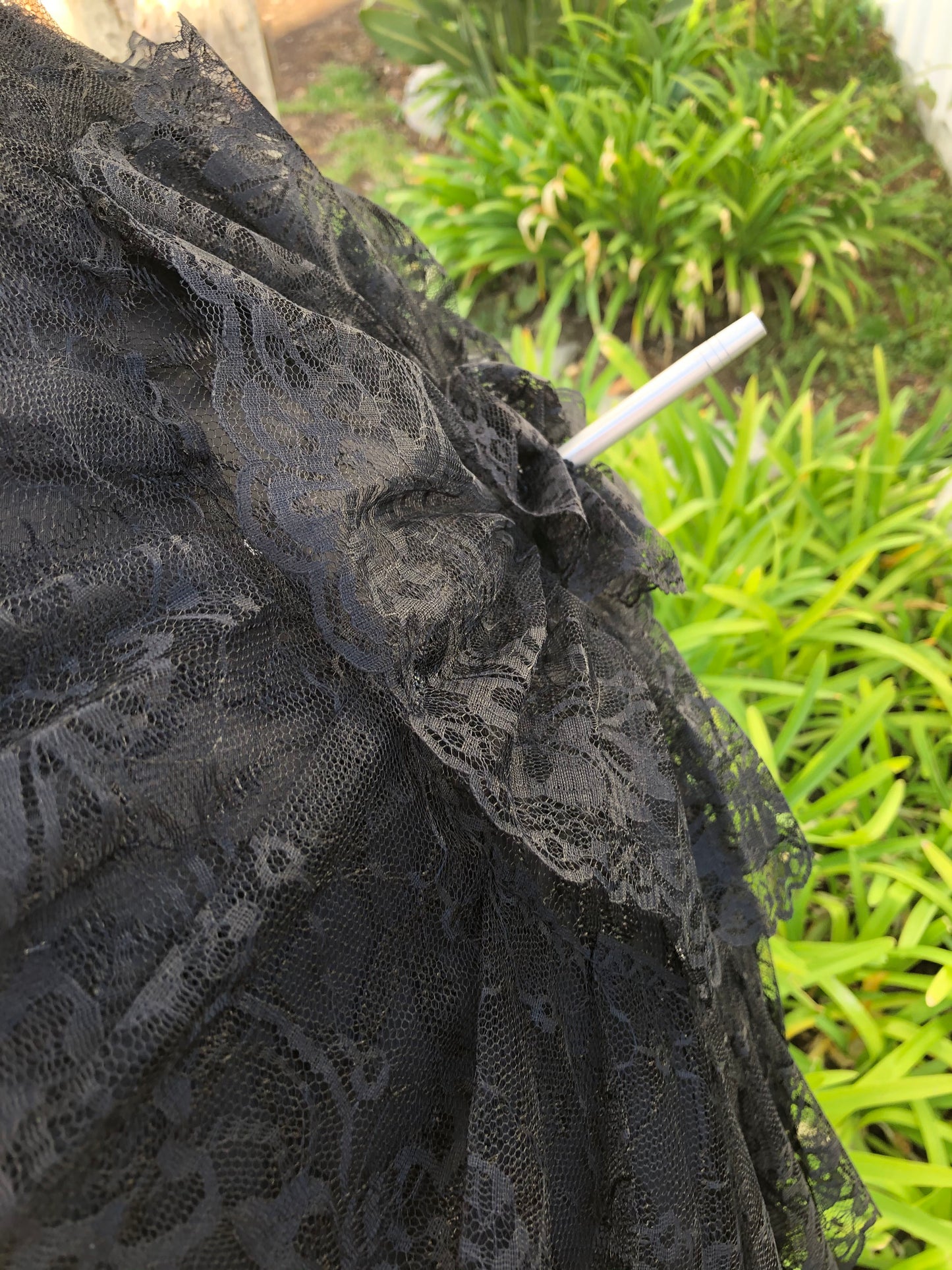 French Lace Sun Parasol | Extra Light Aluminum Frame | Full Coverage