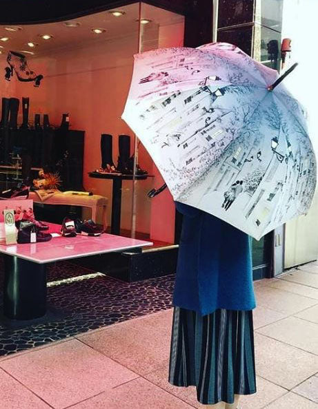 Lovers Umbrella By Guy de Jean | Paris at night | Free Shipping