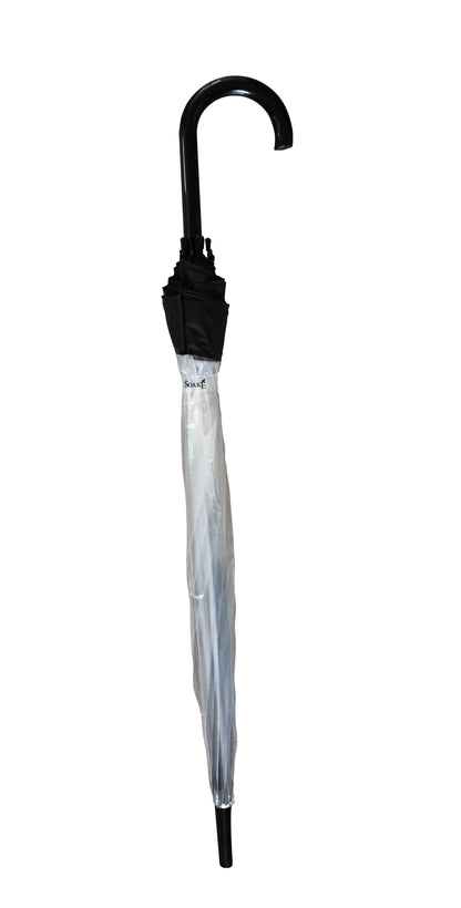 Paraguas de burbujas con ribete negro | PVC transparente