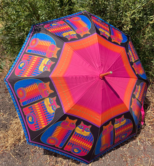 Rainbow Cat Cousins Umbrella | Laurel Burch Collection