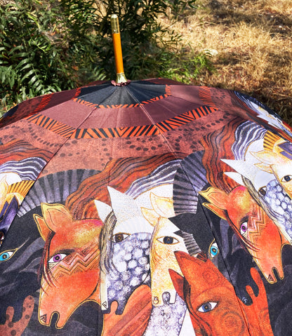 Moroccan Mares Umbrella | Laurel Burch Collection