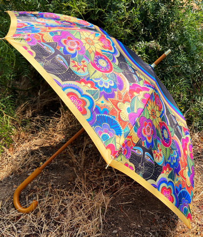 Carlotta's Cats Umbrella | Laurel Burch Collection