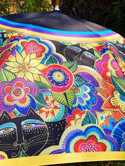 Carlotta's Cats Umbrella | Laurel Burch Collection