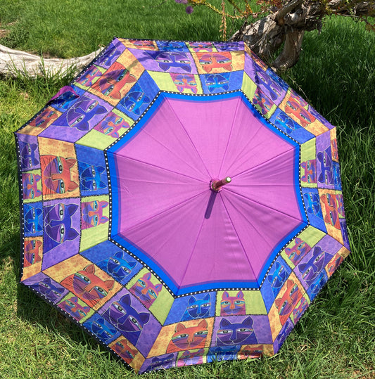 Whiskered Cats Umbrella | Laurel Burch Collection