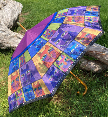 Whiskered Cats Umbrella | Laurel Burch Collection