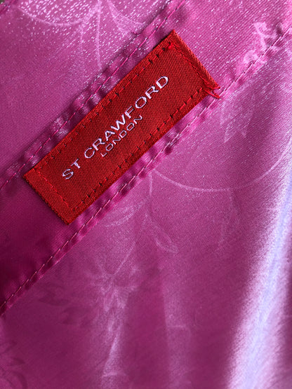 Pink Iridescent Folding Style Umbrella | Floral Design Canopy | High Quality Compact