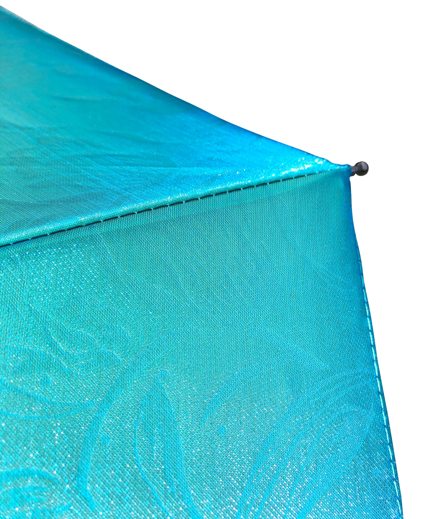 Striking Blue Green Iridescent Compact Umbrella | St. Crawford Semi-Auto