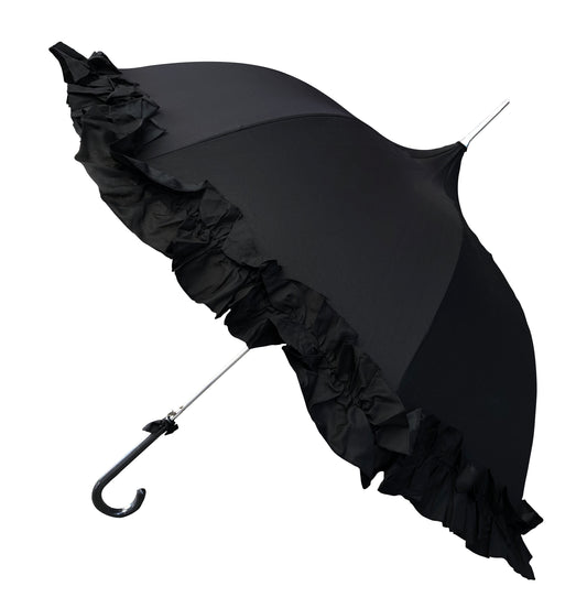 Black Ruffle Lady Pagoda | Lisbeth Dahl Copenhagen Stick | Waterproof