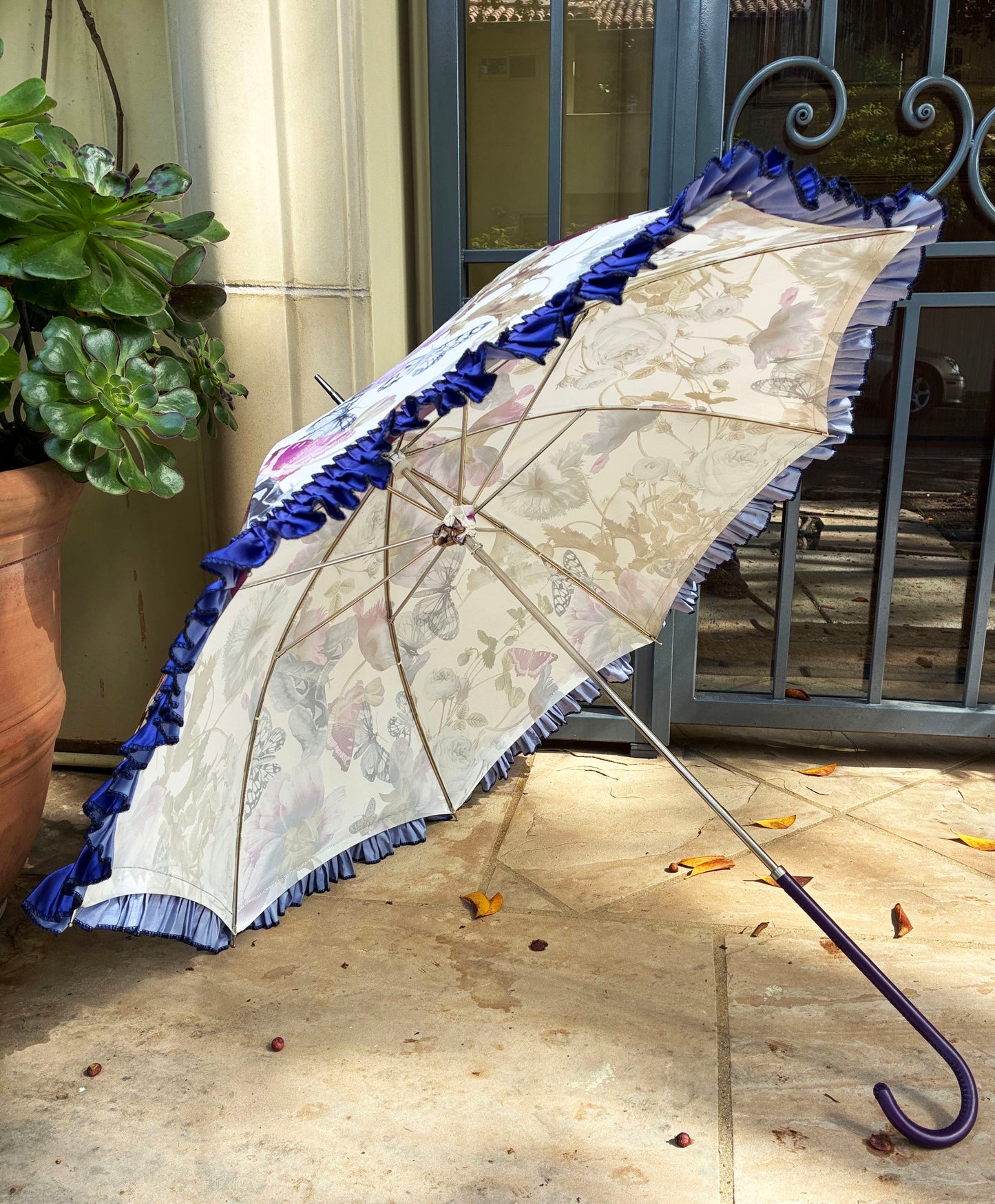 Fiorenza Butterflies Umbrella | Pasotti Collection | Free Shipping