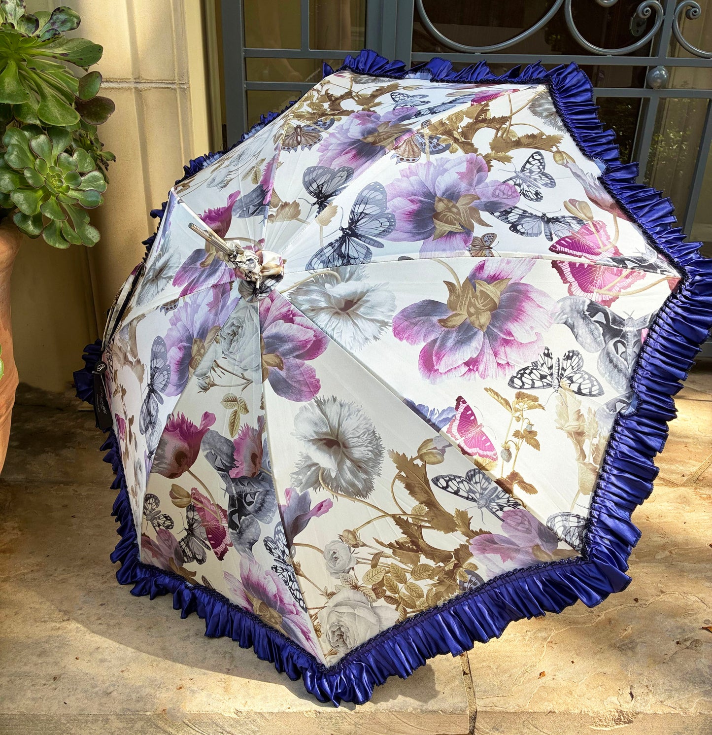 Fiorenza Butterflies Umbrella | Pasotti Collection | Free Shipping