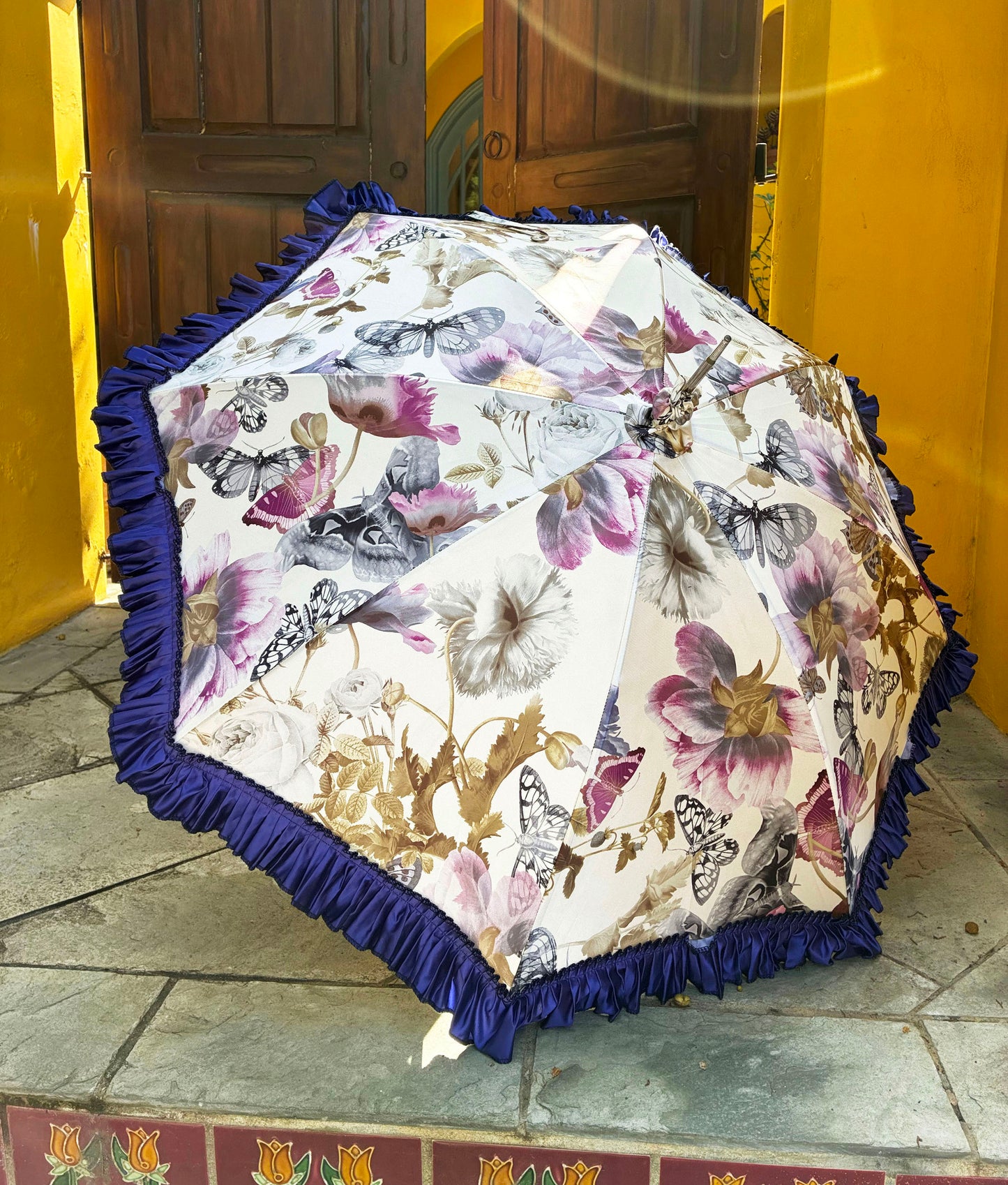 Fiorenza Butterflies Umbrella | Pasotti Collection | Free Shipping