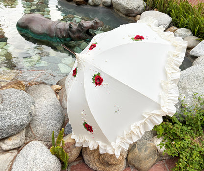 Clara Vintage Rose Romance and Pearls  | Made-to-Order | 100% waterproof