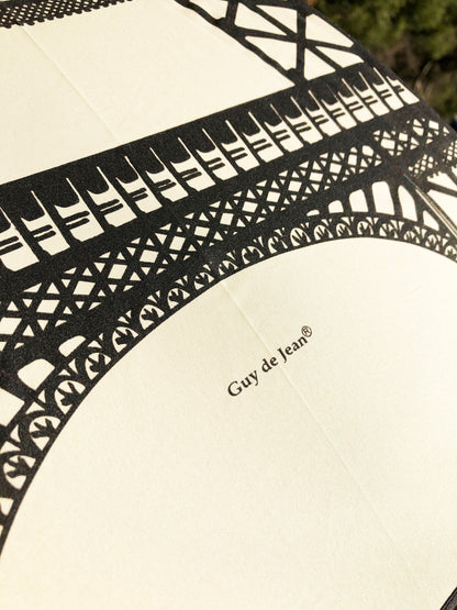Eiffel Tower Cream Umbrella | Handmade in France | Free Shipping