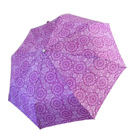 Fuchsia Bloom Compact Umbrella |  Auto Open | 2-Step Closing System