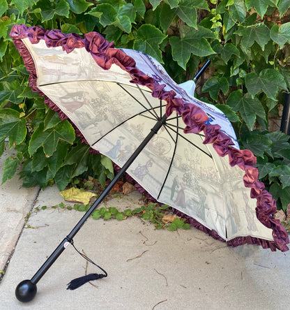 Paris 1900 Plum Waterproof and Anti UV | Handmade in France | Free Shipping