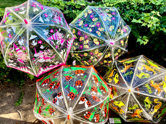 Bugzz® Buy Best PVC umbrellas for children | Set of 4 and save 15%
