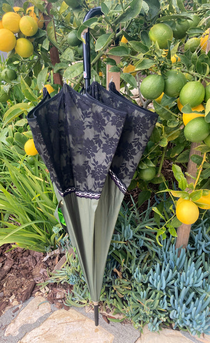 Promenade Olive Green and Black Lace | Anti UV Chantal Thomass | Free Shipping