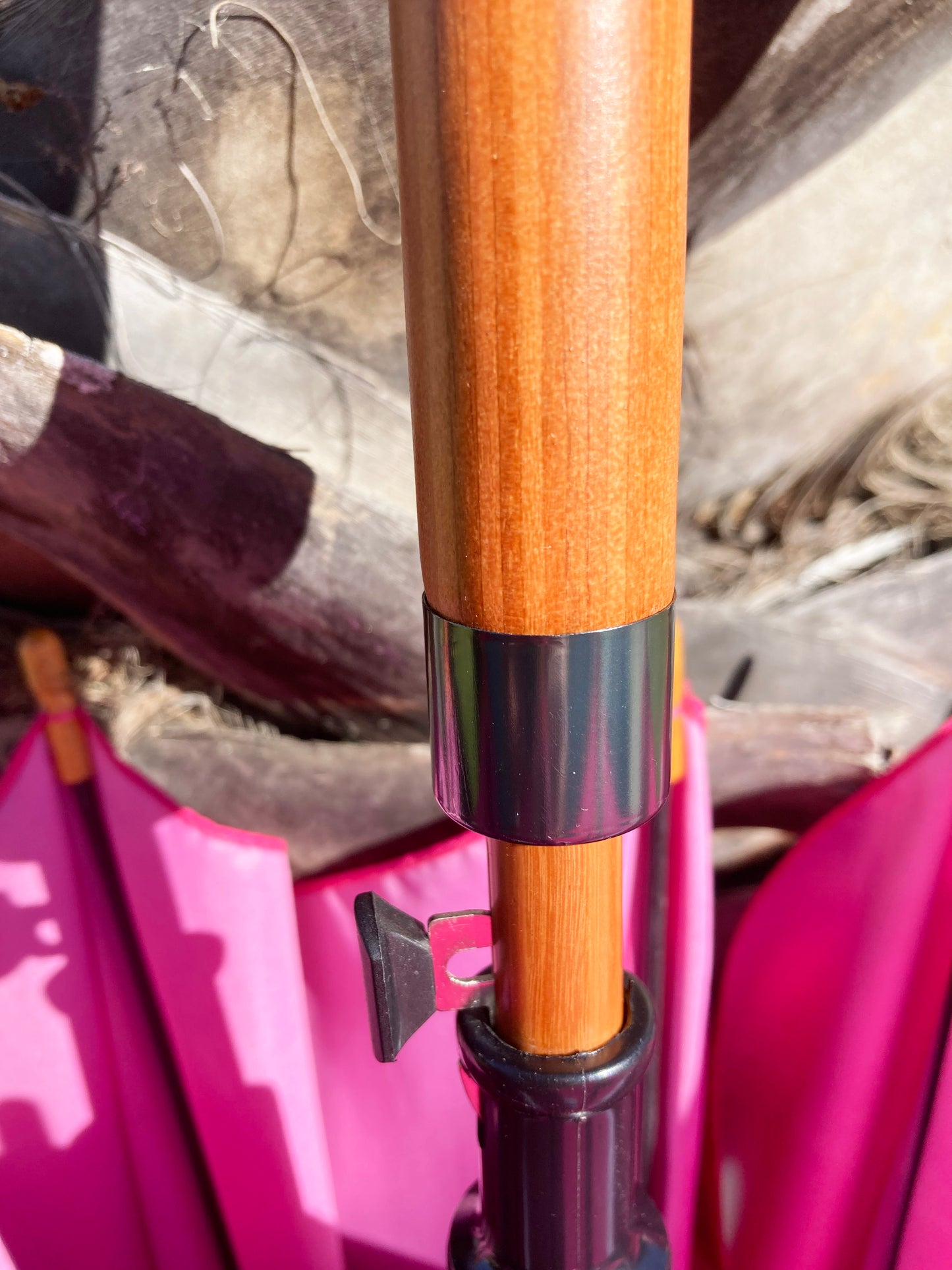 Ostrich Hot Pink Umbrella | Emily Smith Designs UK