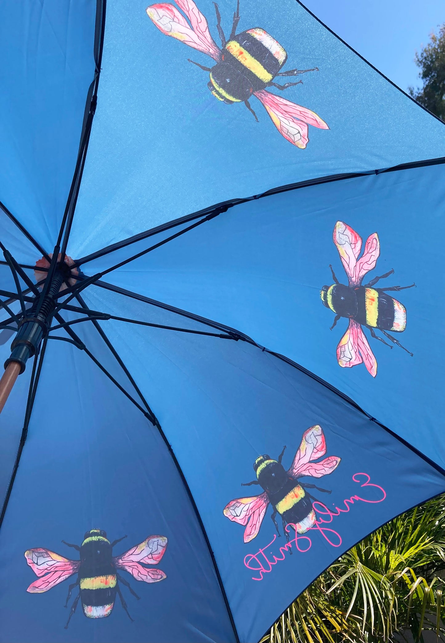 Bella Bumblebee Umbrella | Emily Smith design | Quick Dry Canopy