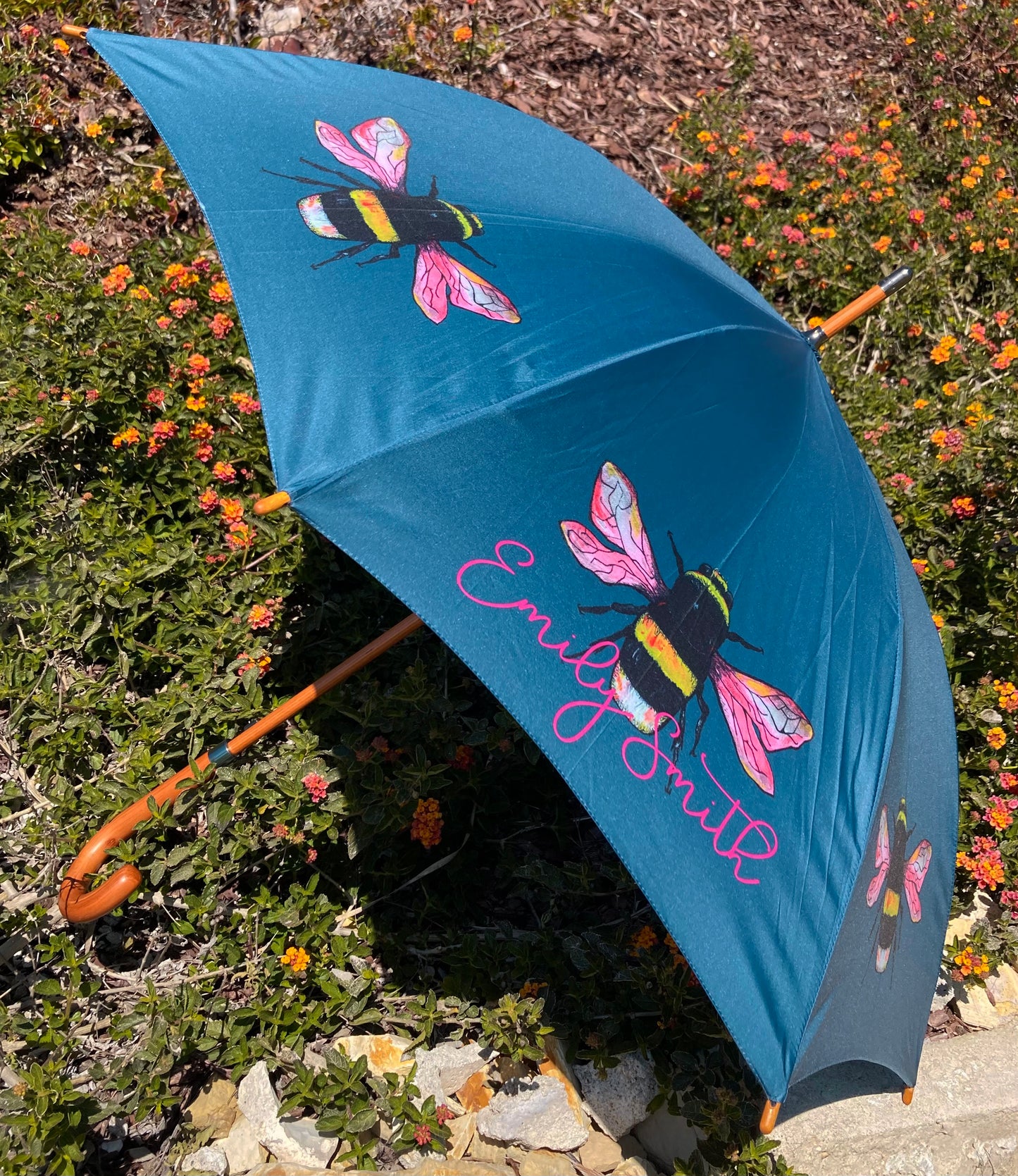 Bella Bumblebee Umbrella | Emily Smith design | Quick Dry Canopy