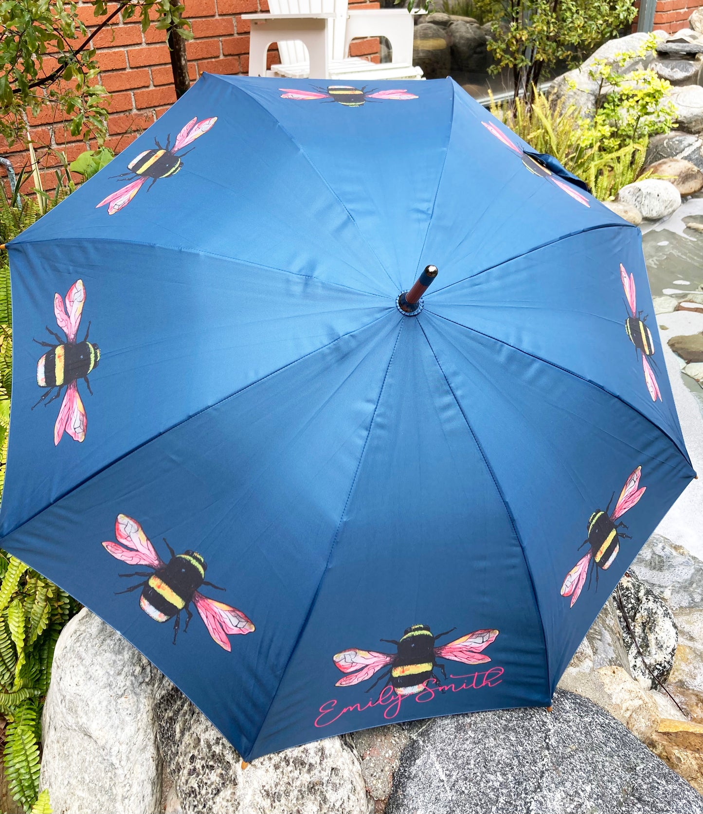Bella Bumblebee Umbrella | Emily Smith design | Quick Dry Canopy