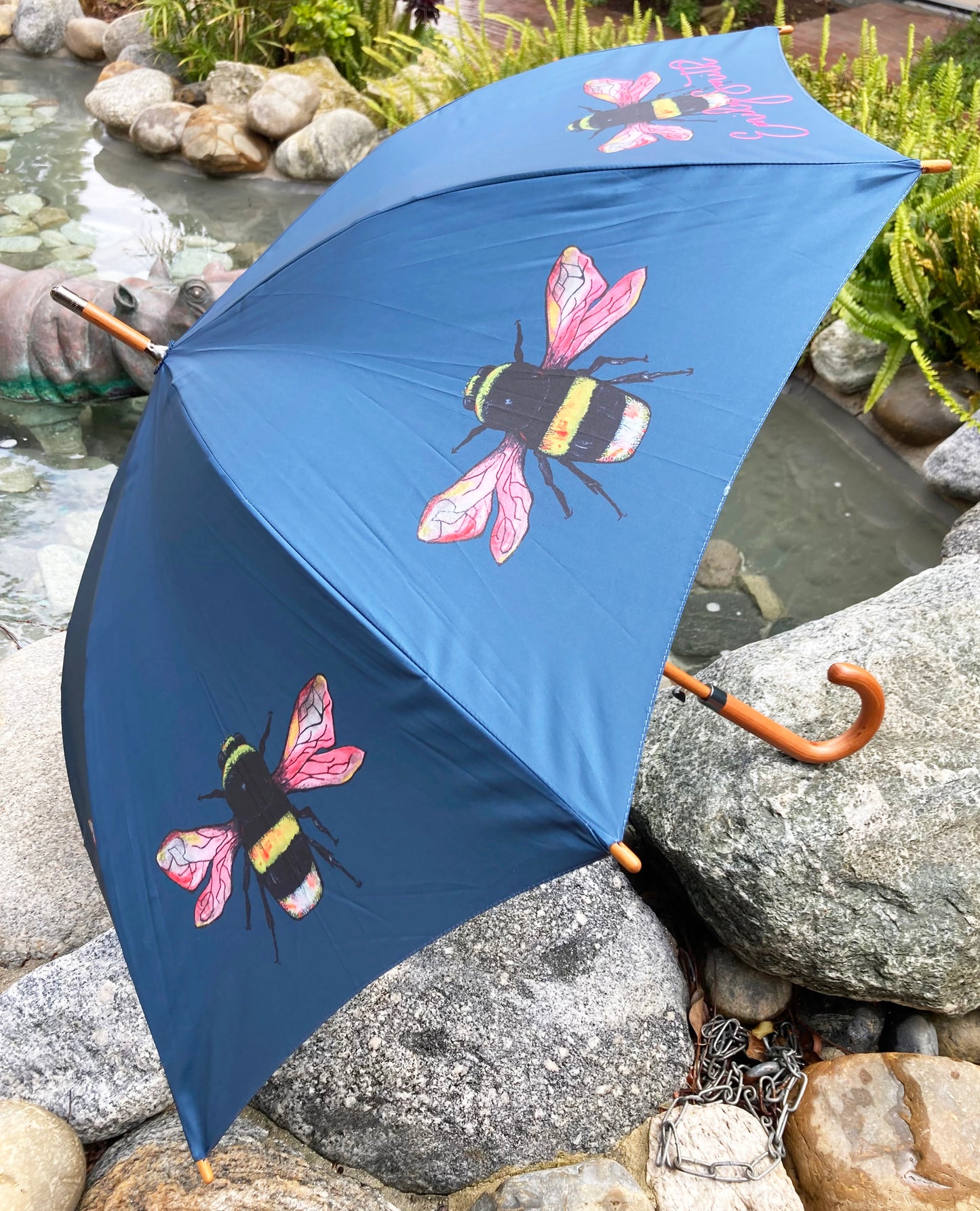 Bella Bumblebee Umbrella | Emily Smith design | Quick Dry Canopy