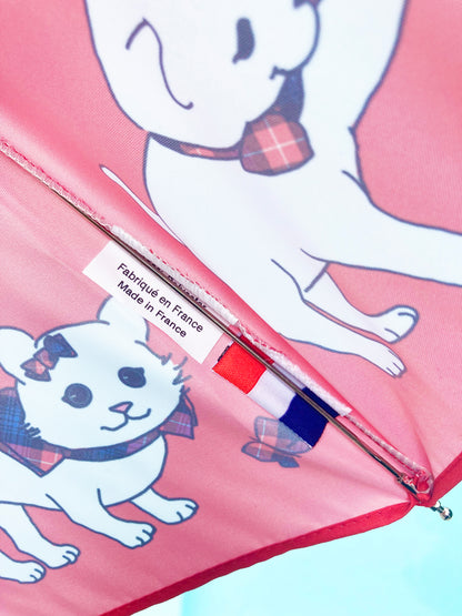 Paraguas compacto anti-UV con diseño de gatos escoceses rojos | Fabricado en Francia | Envío gratuito