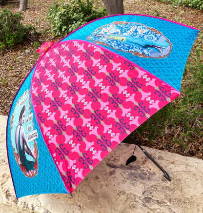 Darling Divas Umbrella Collection | 1920s Vintage Style | "Divas Divas" | Semi-Automatic | One Year Warranty.