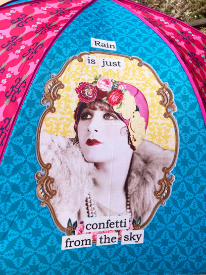 Darling Divas Umbrella Collection | 1920s Vintage Style | "Divas Divas" | Semi-Automatic | One Year Warranty.