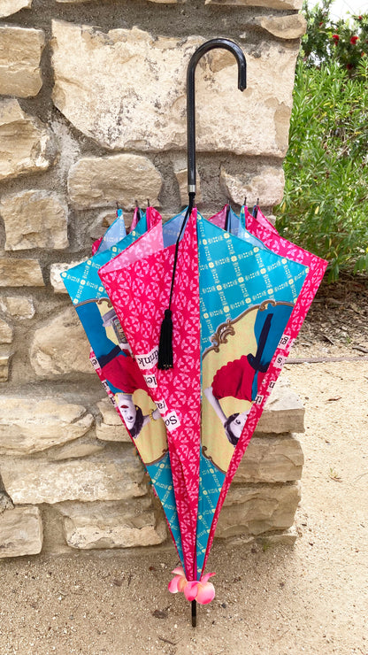 Darling Divas Umbrella | Medallion "Sod The Rain...Let's drink Gin" | Semi-Automatic | One Year Warranty.