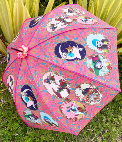 Darling Divas Umbrella Collection | 1920s Vintage Style | "Raining Women" | Semi-Automatic | One Year Warranty.