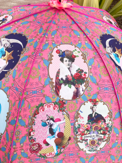 Darling Divas Umbrella Collection | 1920s Vintage Style | "Raining Women" | Semi-Automatic | One Year Warranty.