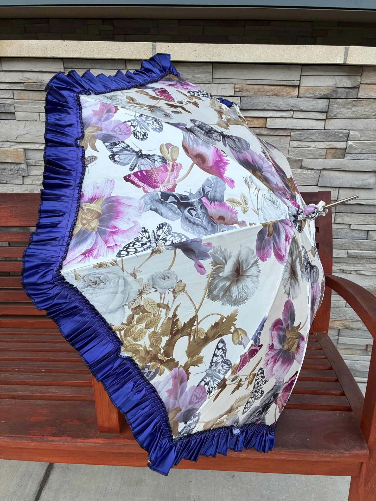 Fiorenza Butterflies Umbrella | Pasotti Collection | Free Shipping