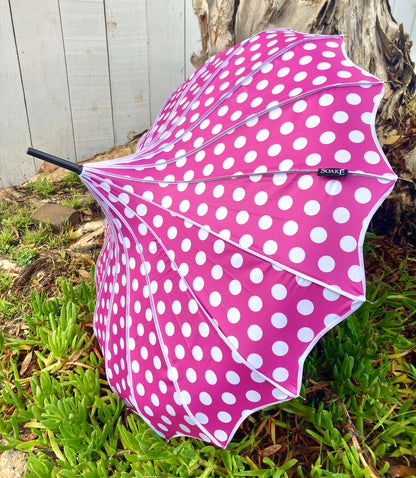 Miss Polka Pink Pagoda Umbrella | Blackout and Anti-UV