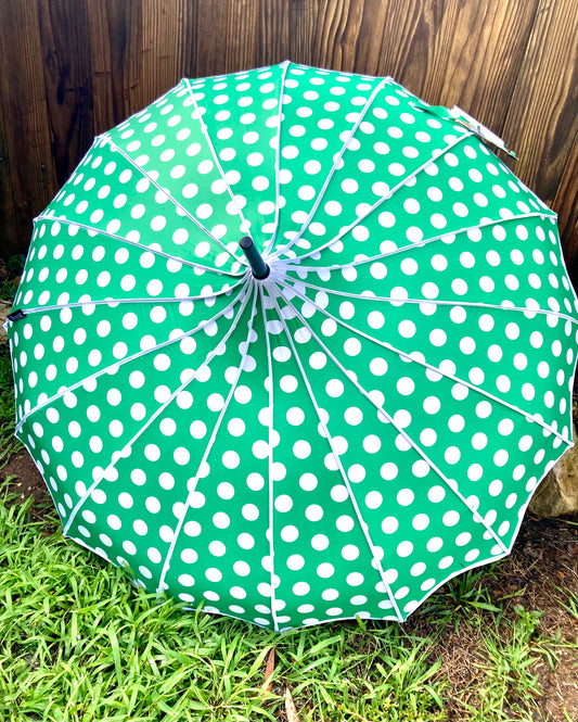 Adeline Green Umbrella | Anti-UV and Blackout Pagoda Style