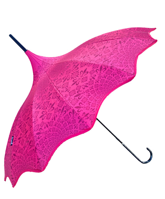 Waterproof + Real Anti UV Umbrella | Blackout Lining | Pagoda Style in Pink