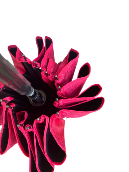 Waterproof + Real Anti UV Umbrella | Blackout Lining | Pagoda Style in Pink