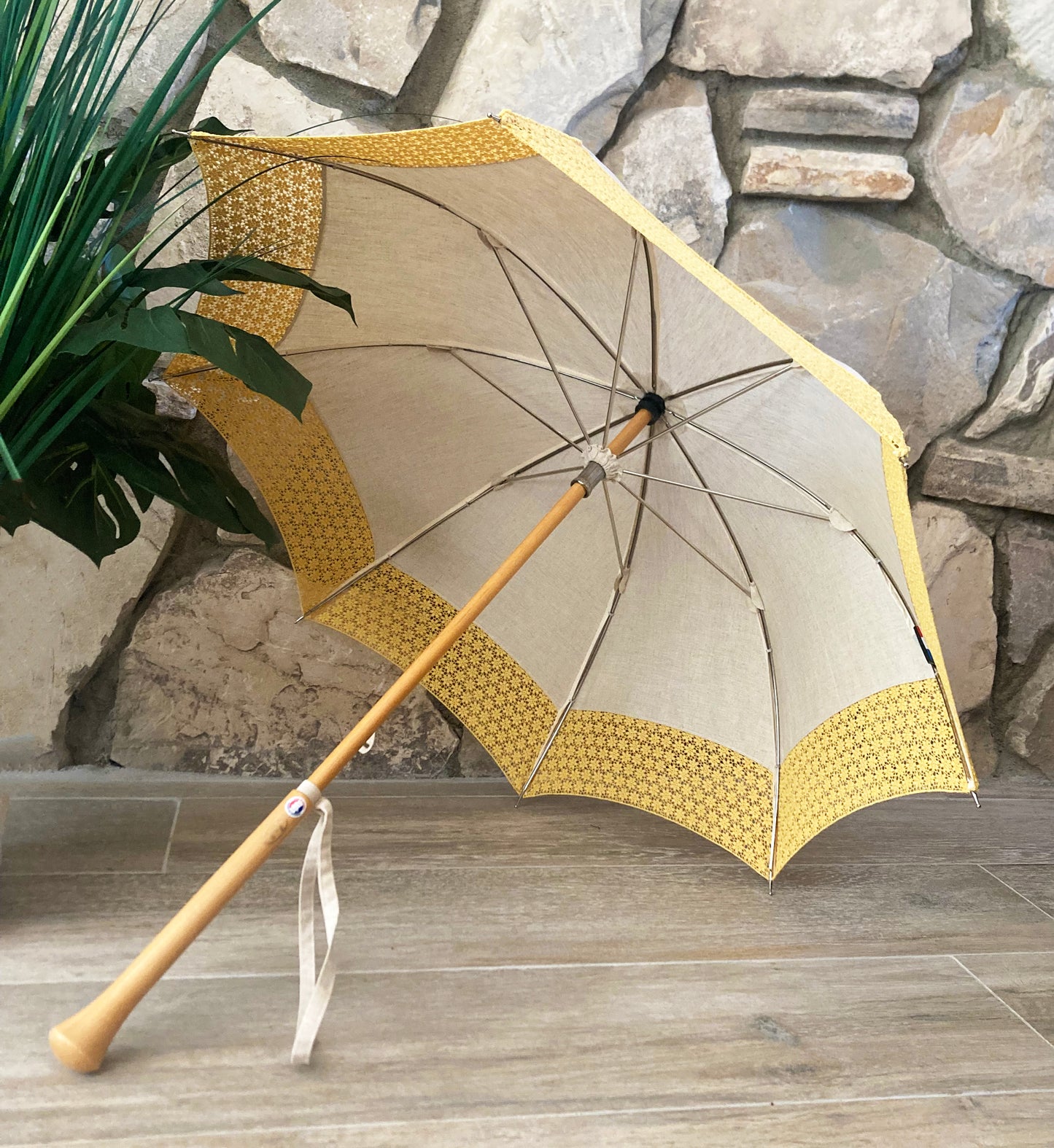 Paraguas de cáñamo de Virginia de Guy de Jean | Protección UV e impermeable | Envío gratuito