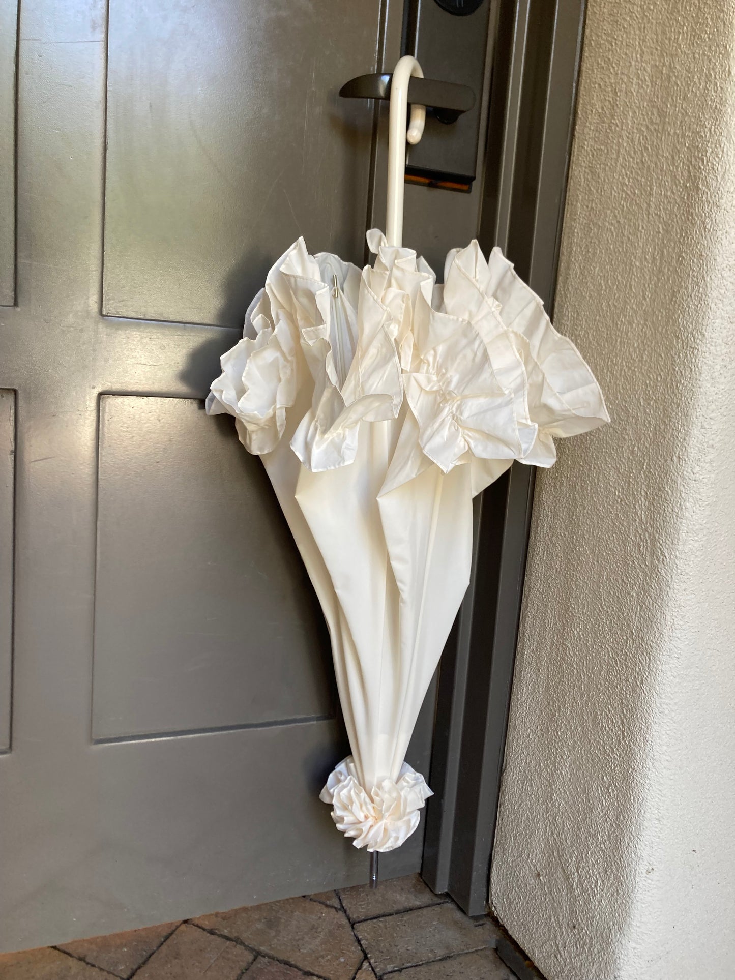 Cream Lady Pagoda Umbrella with Topper | Retro Style Lisbeth Dahl Danemark